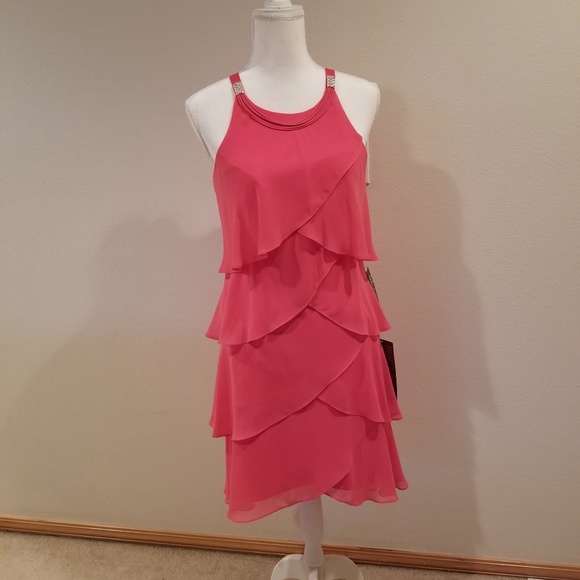 S.L. Fashions Dresses & Skirts - S.L. Fashions Tiered Cocktail Dress Size 8 NWT